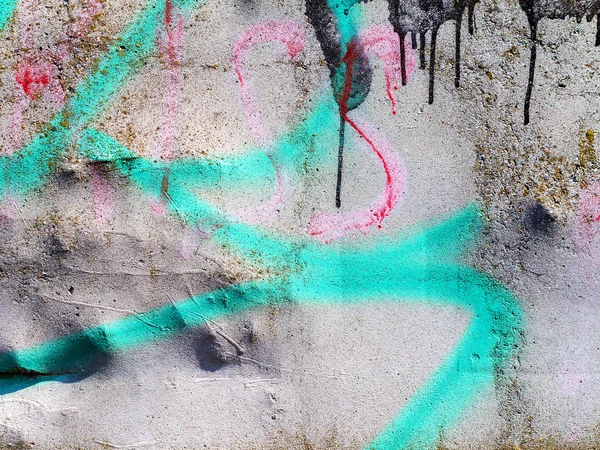 Beton abstract, çatlak ve çizikler ile yıpranmış. landscap — Stok fotoğraf