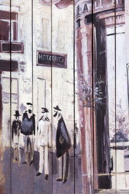 красиві Вуличне мистецтво графіті. Анотація творчі малювання моди