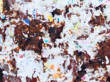 yırtık reklam afişleri, arka plan olarak kullanılan 