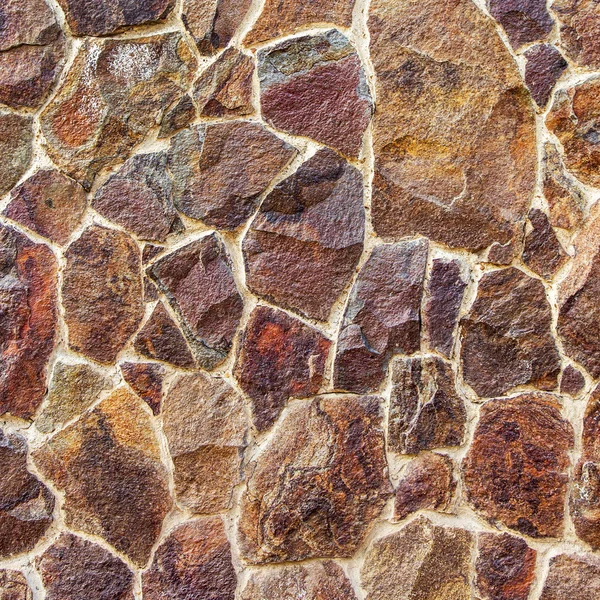 Wall built of natural stone. Can be used as background — Stock Photo, Image