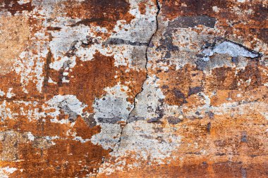 Beton abstract, çatlak ve çizikler ile yıpranmış. landscap