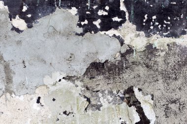 Beton abstract, çatlak ve çizikler ile yıpranmış. landscap