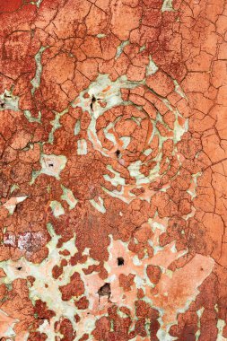 Beton abstract, çatlak ve çizikler ile yıpranmış. landscap