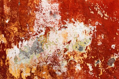 Beton abstract, çatlak ve çizikler ile yıpranmış. landscap