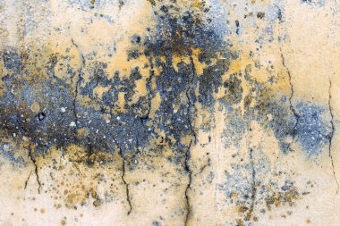 Beton abstract, çatlak ve çizikler ile yıpranmış. landscap