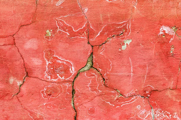 Kreativní pozadí krásné beton nedbale natřené načerveno — Stock fotografie