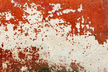 Yaratıcı güzel parlak kırmızı arka plan, çatlak ve çizikler o