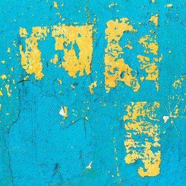 Mavi, sarı boya, hava arka plan beton boya
