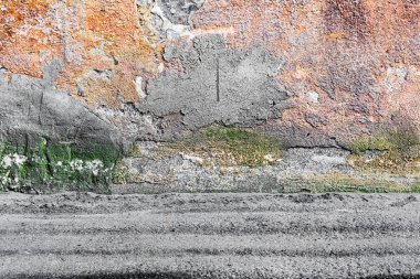 Yaşlı sokak duvar arka plan doku. Eski beton yüzey. G