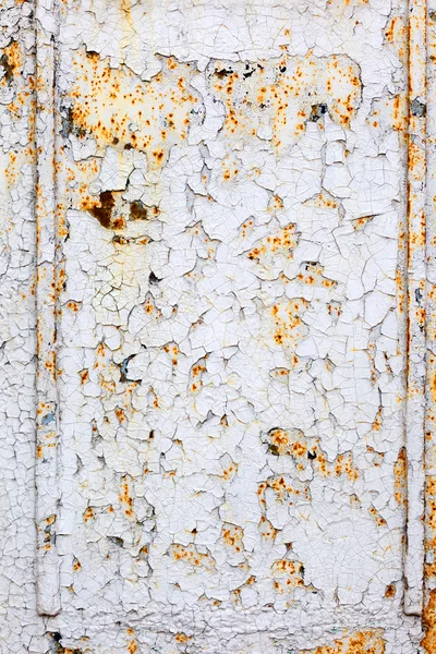 Creative background of rusty metal with cracks and scratches, ca — Stock Photo, Image