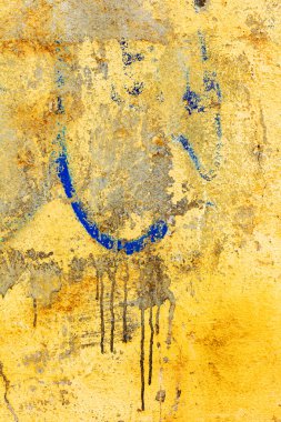 Beton abstract, çatlak ve çizikler ile yıpranmış. landscap