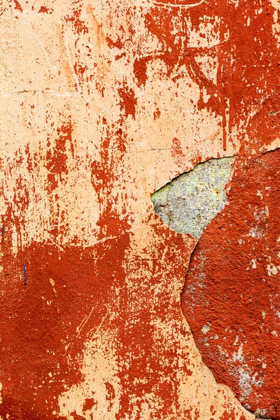 Creative background old concrete wall paint orange paint, stains — Stock Photo, Image