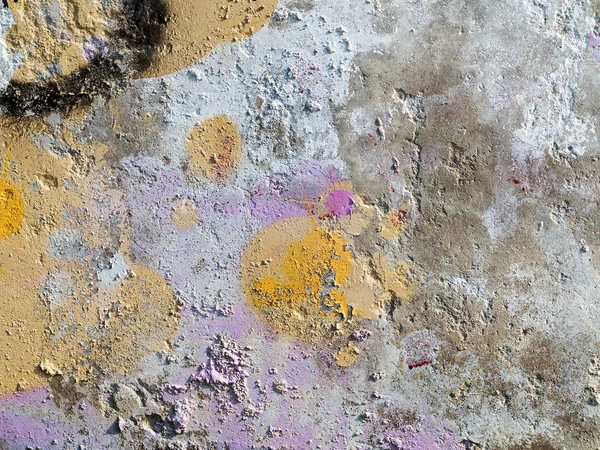Concreto abstrato, resistido com fissuras e arranhões. Landscap — Fotografia de Stock