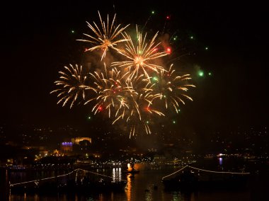 Sevastopol, Crimea - 9 Mayıs 2015: 70 annive onuruna Selam