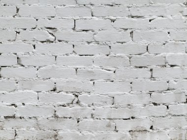 arka plan eski beyaz tuğla duvar ile çatlak ve çizik