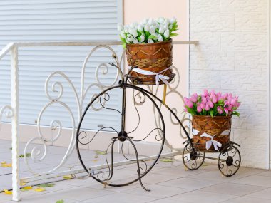 güzel Cafe yaratıcı giriş dekore edilmiş decorat görülmektedir