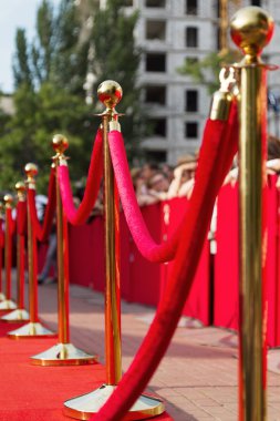 Odessa, Ukrayna - 10 Temmuz 2015: Kırmızı halı üzerinde başarı için yol. Odessa uluslararası film Festivali, 10 Temmuz 2015, Odessa.