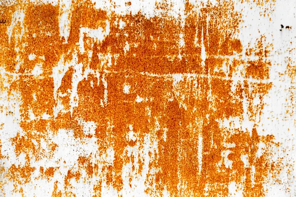 Creative background of rusty metal, painted gray paint carelessl — Stock Photo, Image