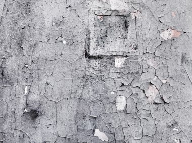 Beton abstract, çatlak ve çizikler ile yıpranmış. landscap
