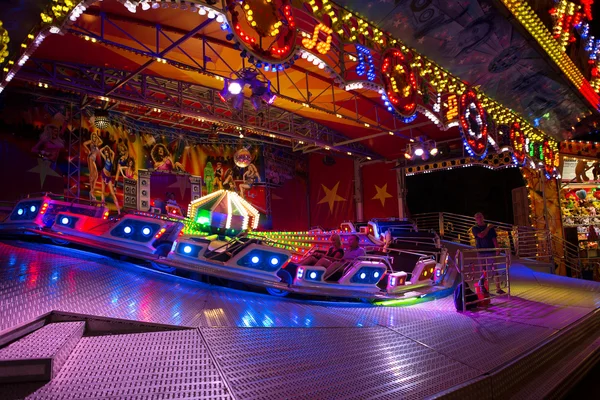 ODESSA, UKRAINE - JULY 12, 2015: colorful carousel with lights a — Stock Photo, Image