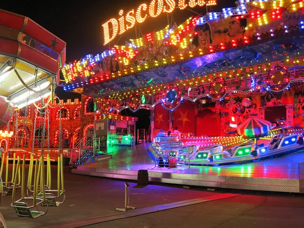 ODESSA, UKRAINE - JULY 12, 2015: colorful carousel with lights a — Stock Photo, Image