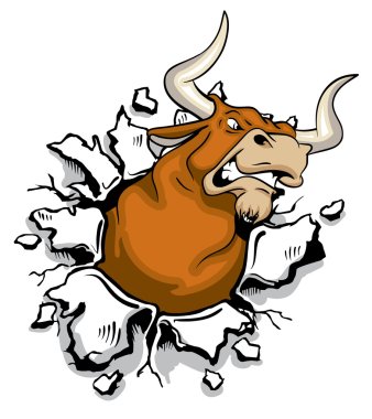 Angry Bull clipart