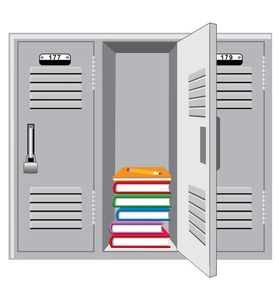 School Locker — Stock Vector