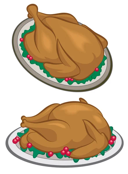 Turquie dîner — Image vectorielle