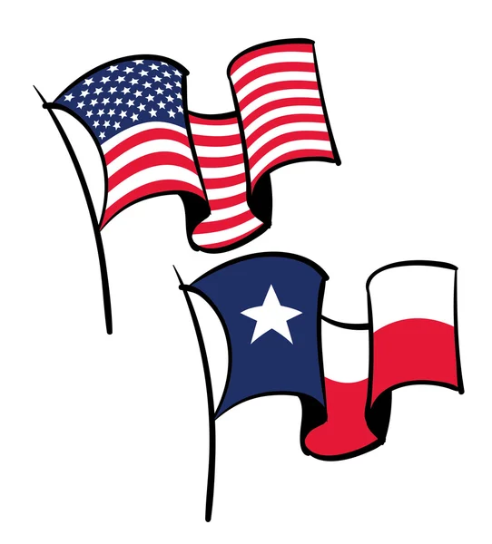 texas state flag waving clipart