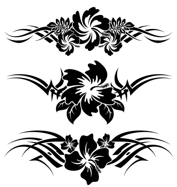 Flores de hibisco 6 Gráficos vectoriales