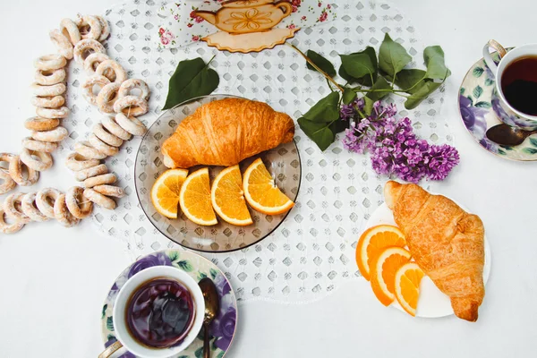 Красивий і здоровий сніданок — стокове фото
