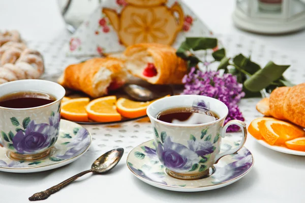 Güzel ve sağlıklı bir kahvaltı — Stok fotoğraf