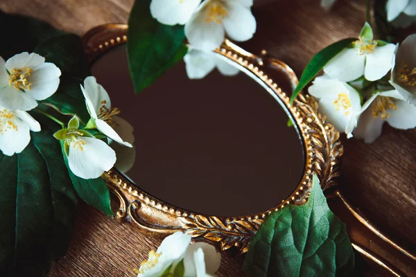 Beautiful a vintage mirror — Stock Photo, Image