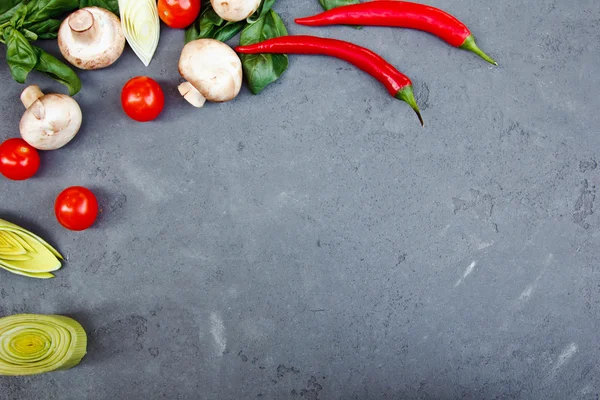 Fundo bonito com legumes — Fotografia de Stock