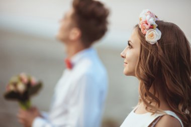 Birlikte vakit mutlu genç Çift