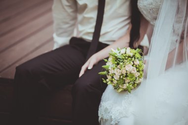 Düğün çiçek buketi