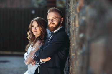 mutlu gelin ve damadın düğünde