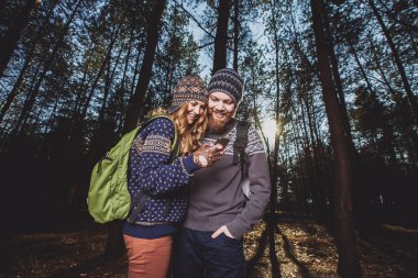 Turistler selfie alarak birkaç