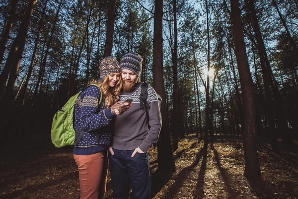 Turistler selfie alarak birkaç — Stok fotoğraf