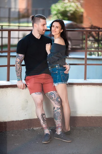 Happy young couple in love — Stock Photo, Image