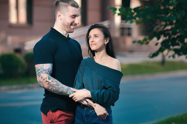 Happy young couple in love — Stock Photo, Image