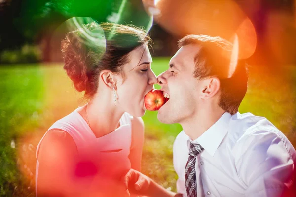 Schönes Hochzeitspaar — Stockfoto