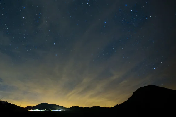 Amazing Star Night - night scene milky way background in the galaxy