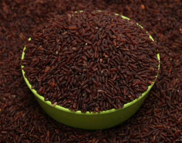 Brown Purple Long Rice Background Bowl — Stock Photo, Image