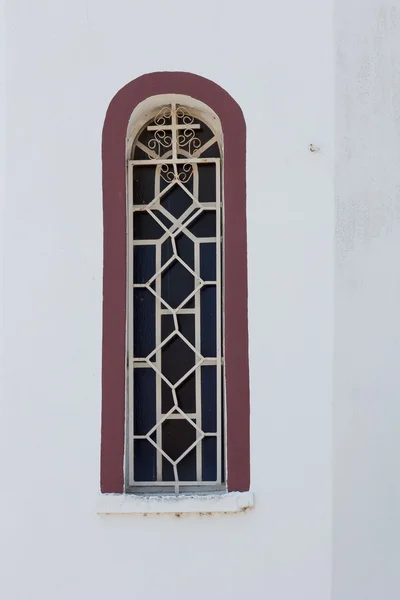 Greek church window — Stock Photo, Image