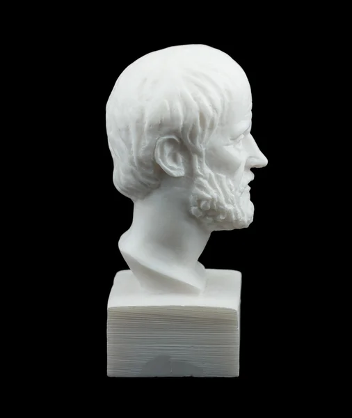 Έλληνας φιλόσοφος Αριστοτέλης γλυπτική — Φωτογραφία Αρχείου