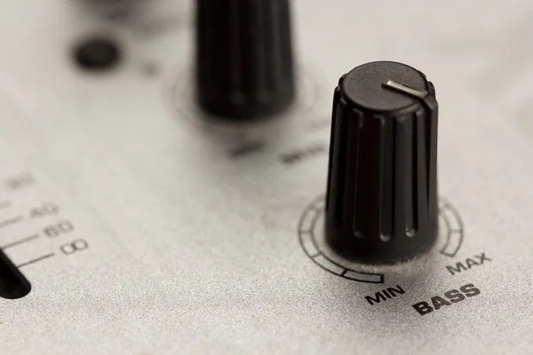 Bass knop voor een Dj-mixer — Stockfoto