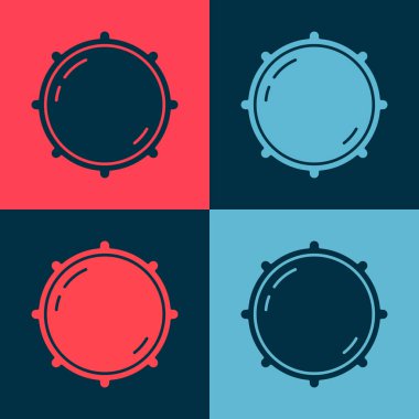 Pop Art Dial düğme teknolojisi ayarları renk arkaplanında izole edilmiş. Ses tuşu, ses kontrolü, analog regülatör. Vektör.