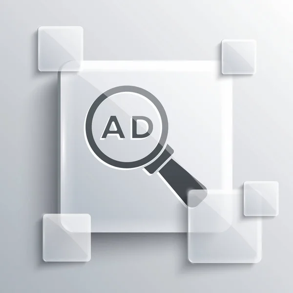 Grey Advertising Icoon Geïsoleerd Grijze Achtergrond Concept Van Marketing Promotie — Stockvector