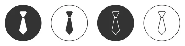 Black Tie Symbol Isoliert Auf Weißem Hintergrund Krawatte Und Halstuch — Stockvektor